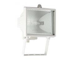 Brilliant 96163/05 Tanko Applique Extérieure, Métal/Verre, R7s, 400 W, Blanc, 25 cm