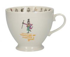 Creative Tops Roald Dahl sur Pied Chine Mug avec Quentin Blake Charlie et la chocolaterie Illustration, Porcelaine, Blanc/Multicolore, 13.5Â x 10.5Â x 8.5Â cm