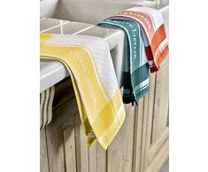 De Witte Lietaer DWL Torchons, 100% Coton, Lot de 6 avec 3 Couleurs Assorties, 6/50x70 cm
