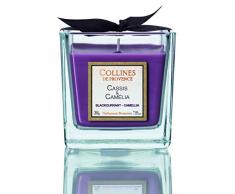 Collines de Provence 2210BPCACA Bougie parfumÃ©e, Transparent, 7,5cmx7,5cmx8cm