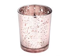 Club Green Bougeoir en verre, Quartz Rose, 55Â x 65Â mm