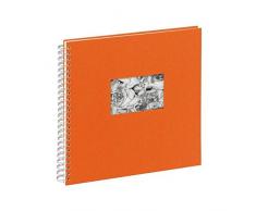 Pagna 13938-09 Passepartout Album Photo Ã Spirales Ã Pages Blanches cartonnÃ©es et Reliure tissÃ©e Orange 310 x 320 mm 40 Pages