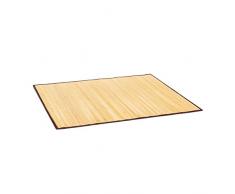 Relaxdays Tapis de salle de bain Bambou 100 x 80 cm Douche Tailles différentes Couche antidérapante, nature