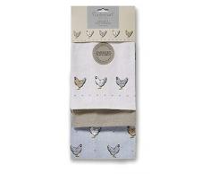 Cooksmart Farmers Kitchen Lot de 3 torchons