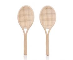 SUCK UK de Tennis de Couverts à Salade, en Bois de hêtre