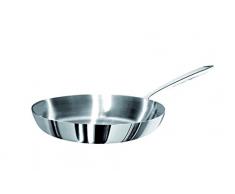 Pentole Agnelli Poêle avec Manche, Aluminium 28 cm Acier