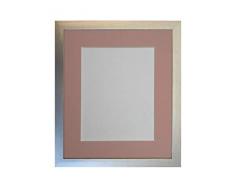 FRAMES BY POST Cadre Photo argenté avec Monture Rose 9 x 7 cm