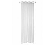 eurof irany Rideau Ã Oeillets Katr Iana 140Â x 250Â Voilage uni, Polyester, Blanc, 250Â x 140Â x 1Â cm