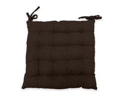 Soleil docre 005713 Norvege Dessus de Chaise Capitonné Polyester Coton Ecru 40 x 40 cm