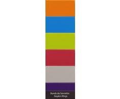 Platex 90100303432 Set de 6 CarrÃ©s de Serviettes en MÃ©lamine Vestah Pilment Assorties