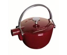 Staub Fonte 1650087 Théière / Bouilloire Ronde Majolique Grenadine