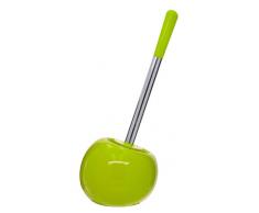 RIDDER 2113405 Brosse de Toilette, céramique, Vert, env. 15 x 14,5 x 36,8 cm