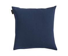 LINUM Annabell Housse de Coussin, Coton, Bleu Outre Mer, 50 x 50 cm