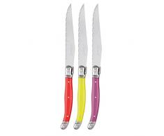 Pradel Heritage 517355 lot de 3 Couteaux Laguiole, Acier Inoxydable, Multicolore, 20 x 4 x 2,5 cm