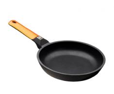 BRA Efficient Orange - Poêle, 28 cm, Aluminium fondu avec revêtement antiadhésif Teflon Platinum Plus