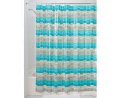 InterDesign 31393EU Rideau de Douche Wicket EVA Aqua/Vert/Gris 180 x 200 cm
