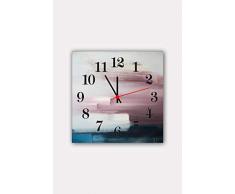 Bonamaison Horloge Murale en MDF, Multicolore, 30 x 30 cm