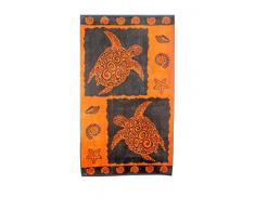 Natural History Gifts Serviette de Plage Orange/Gris 95Â x 160Â cm