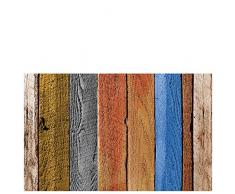 Laroom Tapis en Vinyle et PVC antidérapant Multicolore