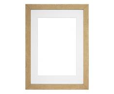 Profond Rustique Gamme - Cadre Photo/Cadre la Photo - avec Feuille Perspex - Cadre Naturel avec Blanc Mont - Dimension A1 pour des Photos de A2