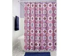 iDesign 66820EU Rideau de Douche, Polyester, Lavande/Multicolore, 182,9 x 0,25 x 182,9 cm