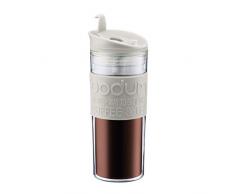Bodum 11101-913S Travel Mug de Voyage Isotherme en Plastique, Couvercle Ã Clapet, 0.45 liters