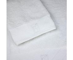 Bailet Drap de Douche - Intemporel, Coton PeignÃ©, Blanc, 70 x 140 cm