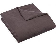 Garnier-Thiebaut SYRACUSE Housse de Couette, Lin, Gris, 260 x 240 cm