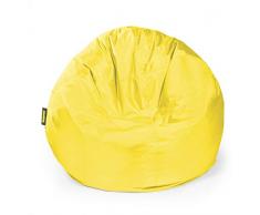 Pushbag Pouf, Polyester, Jaune, 70 x 70 cm