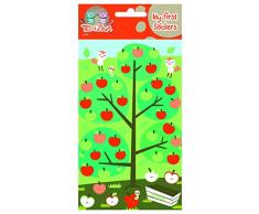 Toga SFZ36 Pommes et pommier Planche de sticker Felt/Feutrine Multicolore 9,5 x 18,5 x 0,2 cm