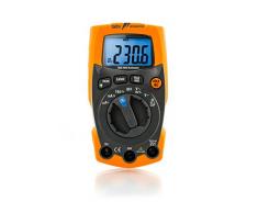 HT Instruments Ultra résistant Multimètre numérique TRMS jusquà 600 V AC/DC avec lampe LED intégrée, 1 pièce, Iron mètres