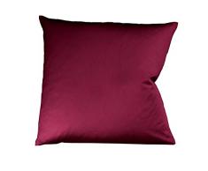 fleuresse 9100-4074 Taie doreiller 100% coton satin mako 40 x 40 cm Prune