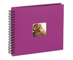 Hama Album Photo Fine Art (format 36 x 32 cm, 50 pages noires, Ã spirale) Rose