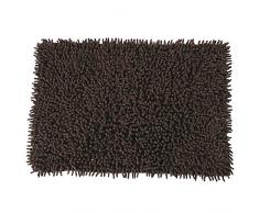 MSV Tapis Coton Marron 50 x 80 cm