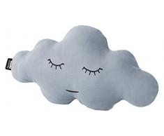 Paparajote Factory Cloud Coussin en Coton en Forme de Nuage 50 x 16 x 25 cm Gris