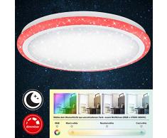 Briloner Leuchten Plafonnier LED dimmable Ã dÃ©cor Ã©toilÃ© â Lampe de plafond rÃ©glable avec tÃ©lÃ©commande â Fonction veilleuse, change de tempÃ©rature et de couleurs â DiamÃ¨tre 41 cm