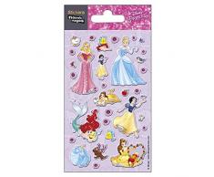 NOUVELLES IMAGES 75007639 Princesses Ensemble DE 30 Mini Autocollants Papier Multicolore 14,5 x 7,8 x 0,1 cm