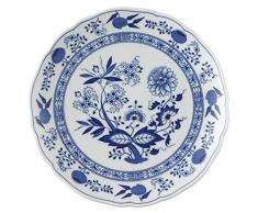 Hutschenreuther 02001-720002-10225 Assiette Plate 25 cm, Porcelaine, Bleu