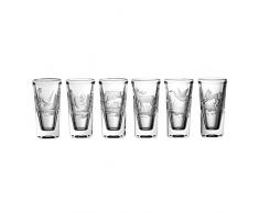 Lot de aljulia 3746Â Vodka en Verre en Cristal 50Â ML Lot de 6