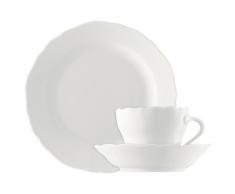Hutschenreuther 02013-800001-18735 Service à Café 18 Pièces, Porcelaine, Blanc, 30 x 30 x 28,5 cm