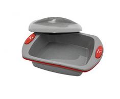 Jata Hogar Moule avec Double Rabat, Silicone, Gris, 23 x 18 x 4.5 cm