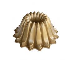 NordicWare Moule Moule à gâteau de Lotus, Aluminium, doré, 21,6 x 21,6 x 9,5 cm