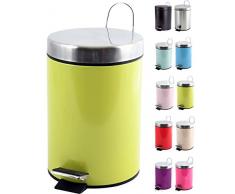 MSV 100207 Poubelle Inox/Polypropylène Vert 3 L