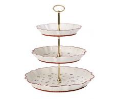 Villeroy & Boch Toys Delight PrÃ©sentoir, Porcelaine Premium, Blanc/Rouge