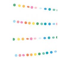 Party Pro 50271 Guirlande Pois, Papier, Multicolore, 300 x 3 x 0,1 cm