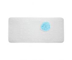 InterDesign 81381EU Tapis Coussin de Bain PVC Blanc 91,5 x 43 cm