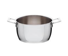 Alessi AJM101/20 Pots&Pans Casserole Ã frire en Acier Inoxydable, 18/10, ArgentÃ©, Ã 320 cl
