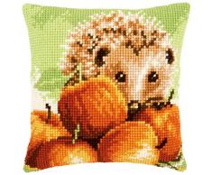 Kit coussin au point de croix Hérisson sur pommes