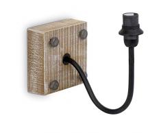 Eglo 49326 Applique murale, Différents matériaux, Argent