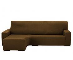 Martina Home Protection canapÃ© avec Chaise Longue Ã©lastique Beirut, Daim, Bras Gauche Court de 240Â Ã 280Â cm